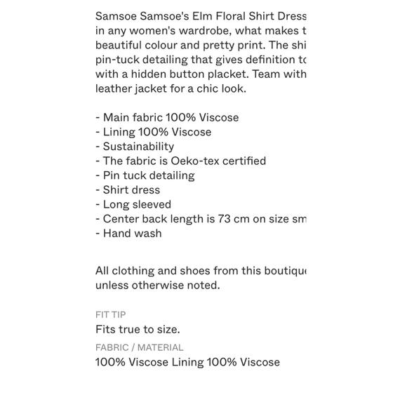 Samsoe Samsoe Elm Pintuck Pleated Chiffon Shirt Dress Wisteria Purple S - Picture 5 of 12